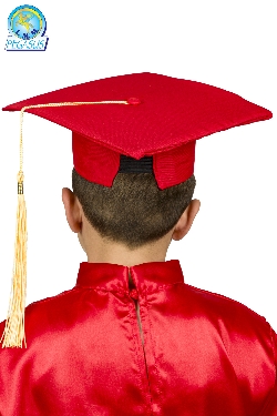 CAPPELLO LAUREA ROSSO BAMBINO
